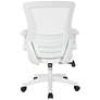 Laguna White Ventilated Adjustable Swivel Manager&#39;s Chair