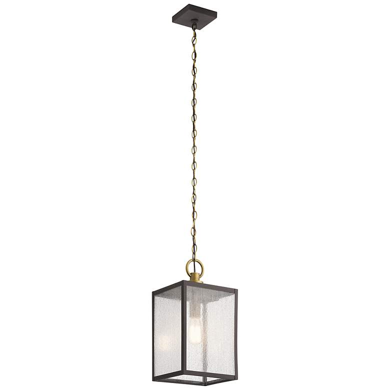 Image 1 Lahden 17 inch Outdoor Pendant Weath Zinc