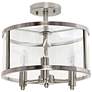 2_Laia 13" Wide Brushed Nickel 3-Light Ceiling Light