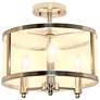 3_Laia 13" Wide Brushed Nickel 3-Light Ceiling Light more views