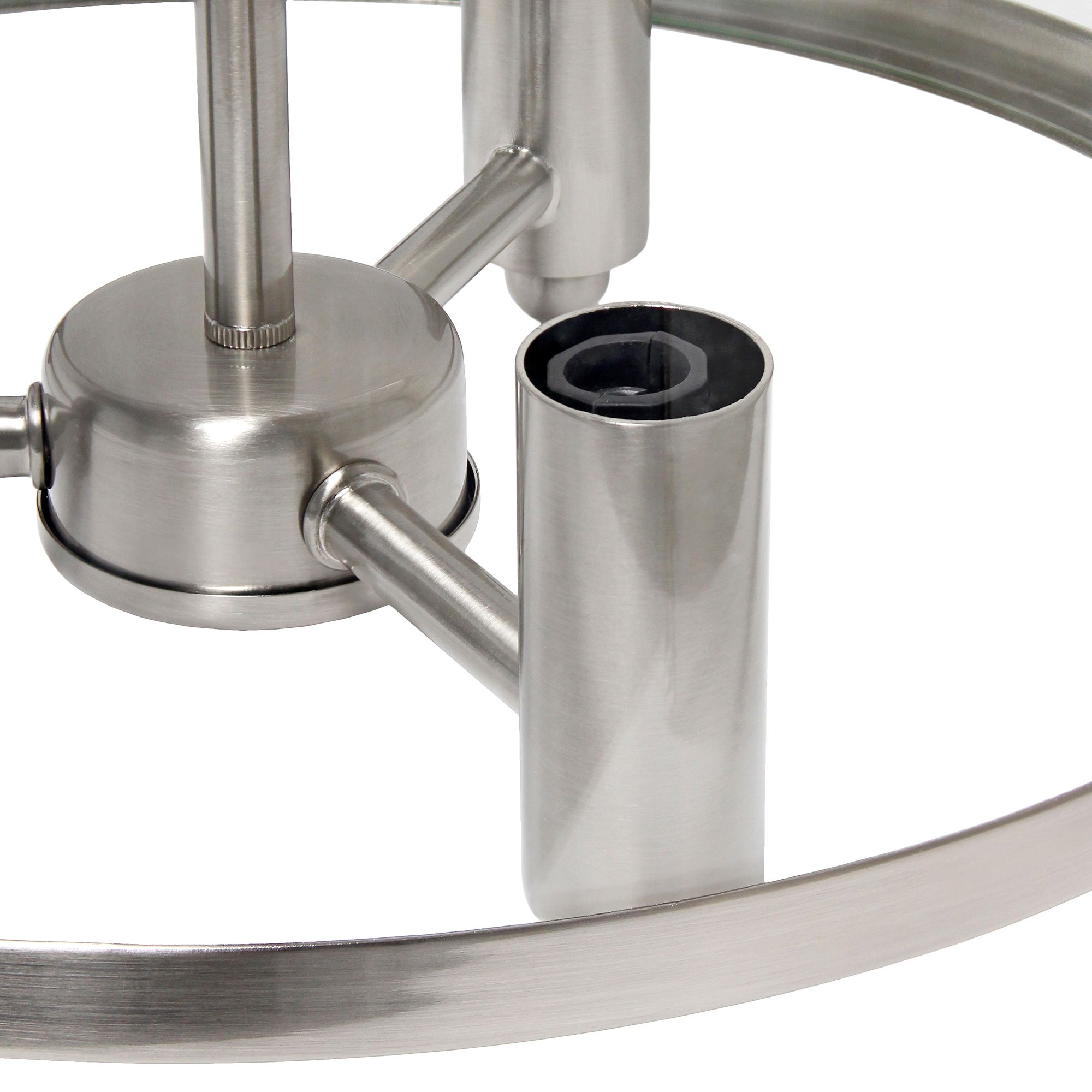 Laia 13" Wide Brushed Nickel 3-Light Ceiling Light