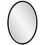 1_Laid Rope Matte Black 22" x 32" Oval Wall Mirror