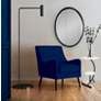 3_Laid Rope Matte Black 22" x 32" Oval Wall Mirror more views