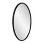 4_Laid Rope Matte Black 22" x 32" Oval Wall Mirror more views