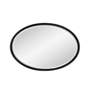 5_Laid Rope Matte Black 22" x 32" Oval Wall Mirror more views