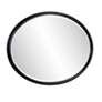 6_Laid Rope Matte Black 22" x 32" Oval Wall Mirror more views
