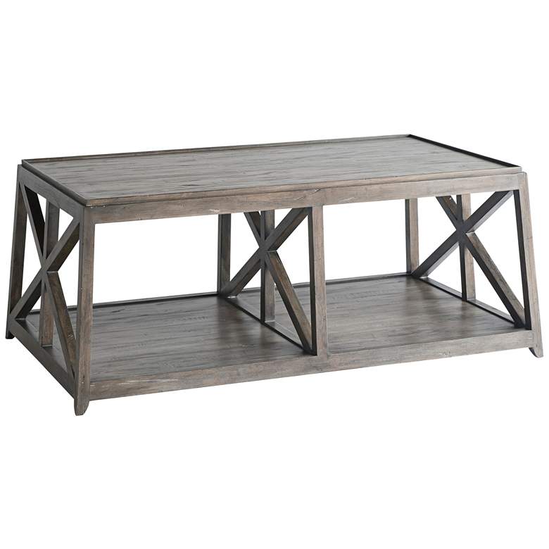Image 1 Laidley 52 1/4" Wide Cocoa Modern Farmhouse Coffee Table