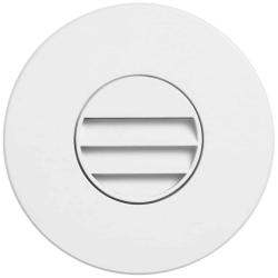 Laila 3 1/2" Wide White LED Outdoor Step Light with Louvre