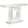 Laila 48" Wide Gold-Trimmed Mirrored Console Table