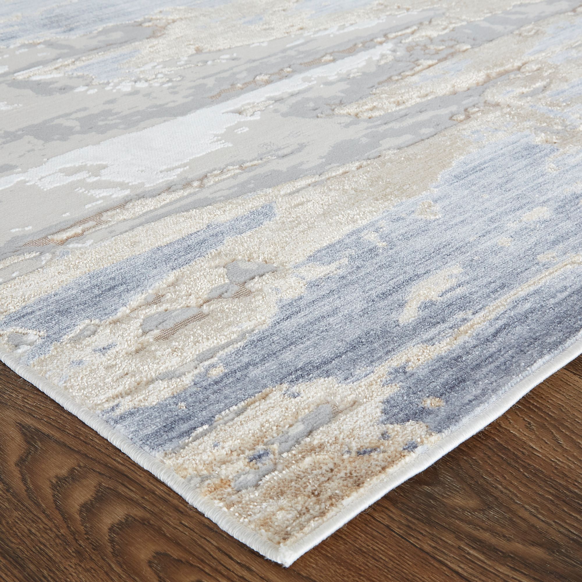 Thumbnail3 of Laina 39G5F 7'10"x9'6" Sand Dollar and Gray Area Rug more views