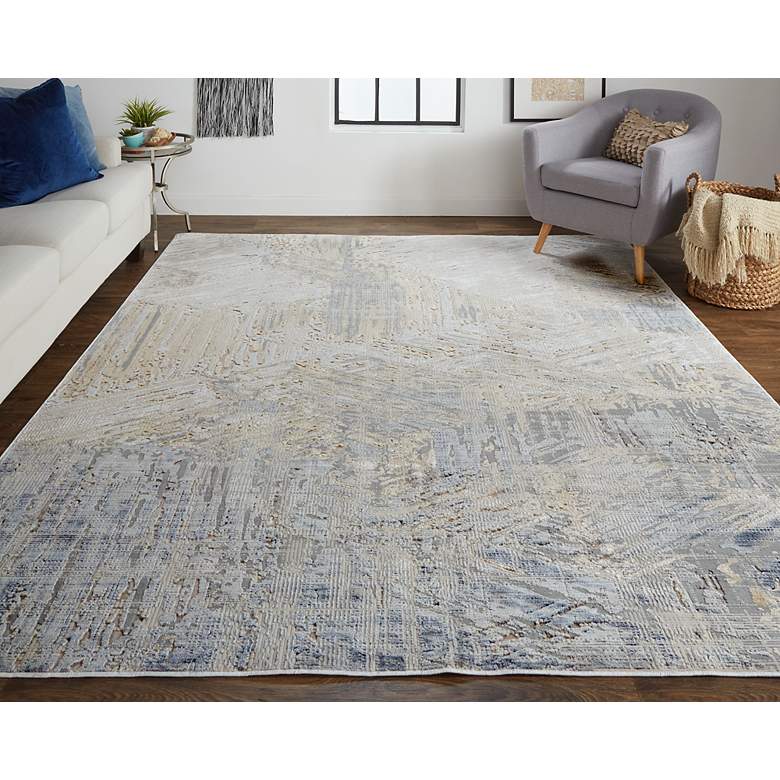 Image 1 Laina 39G6F 5&#39;x7&#39;10 inch Birch and Silver Gray Area Rug
