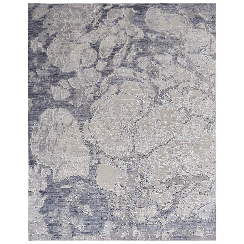 Image 2 Laina 39G8F 5'x7'10" Birch and Dark Blue Area Rug