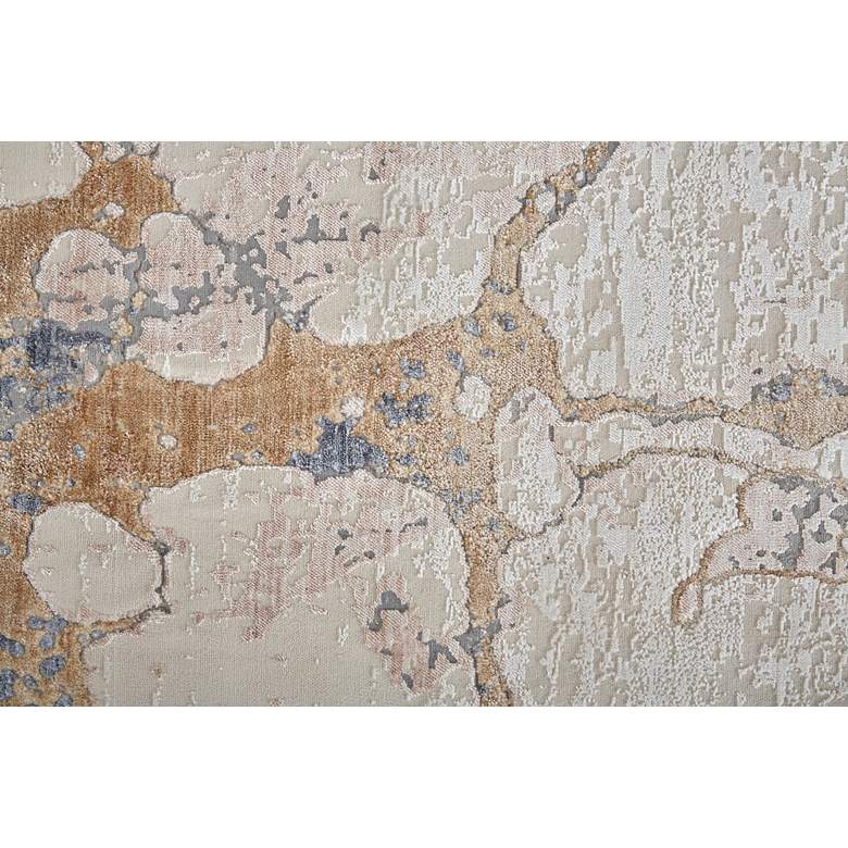 Image 6 Laina 39G8F 5'x7'10" Sand Dollar and Dark Blue Area Rug more views