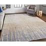 Thumbnail1 of Laina 39G9F 2'x3' Latte Tan and Blue Rectangular Area Rug