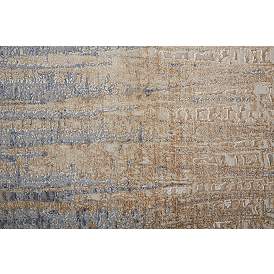 Image5 of Laina 39G9F 2'x3' Latte Tan and Blue Rectangular Area Rug more views