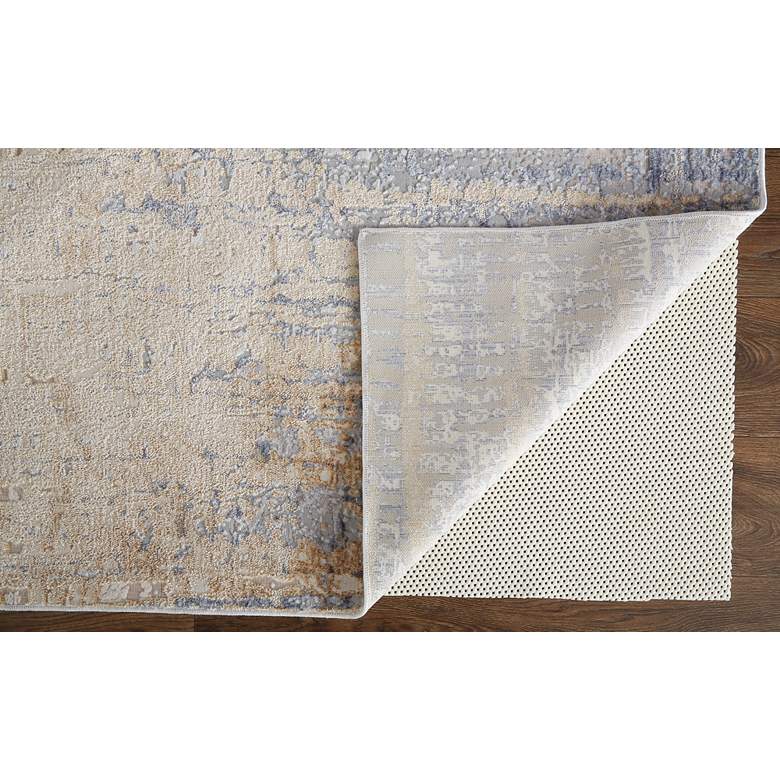 Image 4 Laina 39G9F 5'x7'10" Latte Tan and Blue Rectangular Area Rug more views
