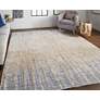 Thumbnail1 of Laina 39G9F 7'10"x9'6" Latte Tan and Blue Area Rug