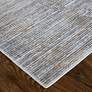 Thumbnail3 of Laina 39GAF 7'10"x9'6" Dawn Blue and Gray Area Rug more views