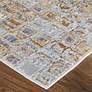 3_Laina Geometric Indoor Tan Area Rug 39G0F 3' x 10' more views
