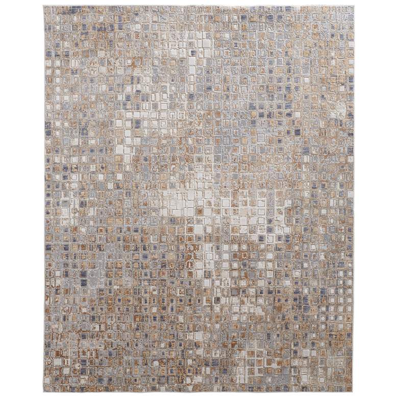 Image 1 Laina Transitional Geometric Soft Indoor Tan Area Rug 39G0F