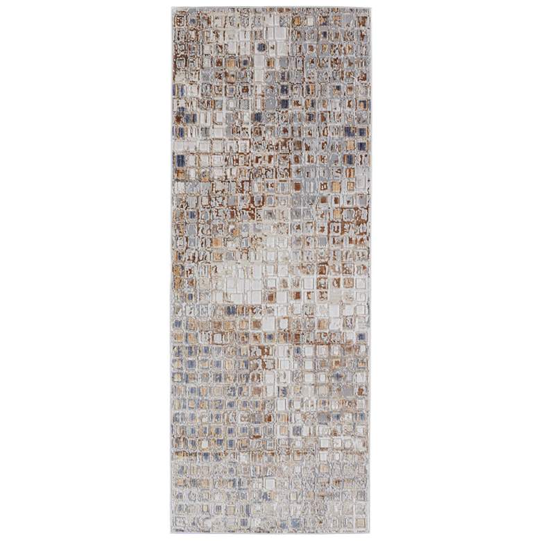 Image 1 Laina Transitional Geometric Soft Indoor Tan Area Rug 39G0F