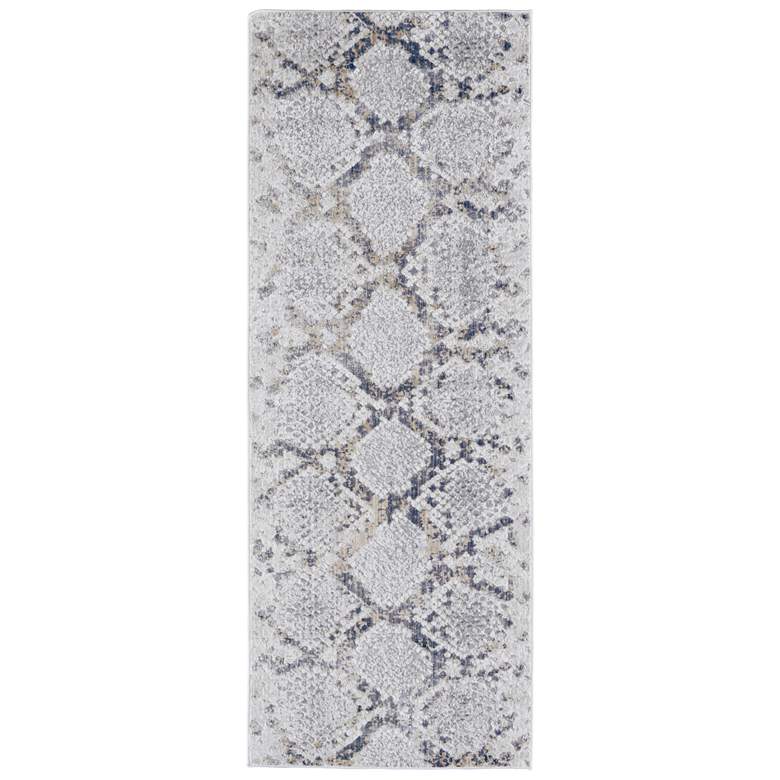 Image 1 Laina Transitional Trellis & Lattice Soft Indoor Silver Area Rug 39GIF