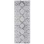 Laina Trellis & Lattice Indoor Silver Area Rug 39GIF 3' x 12'