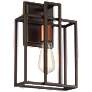 Lake; 1 Light; Wall Sconce; Forest Bronze with Copper Accents Finish