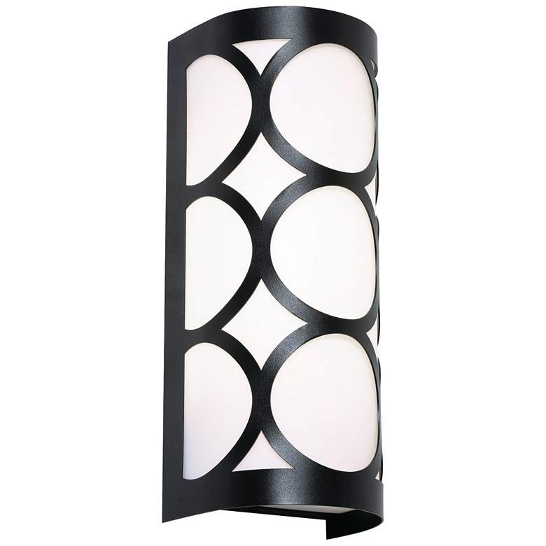 Image 1 Lake 12.25" High Black Candelabra Base Sconce