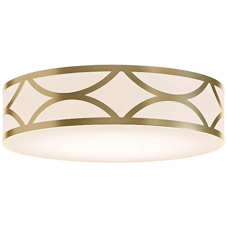 Image 3 Lake 16" Wide 3-Light Gold LED Flush Mount