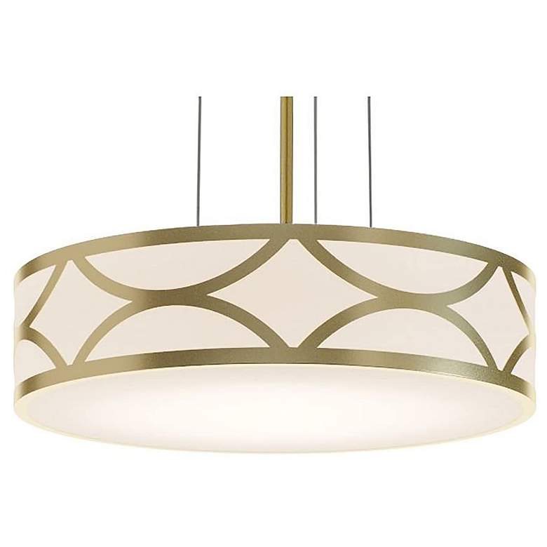 Image 1 Lake 16" Wide 3-Light Gold LED Pendant