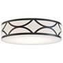 1_Lake 16" Wide Black Drum LED Ceiling Light