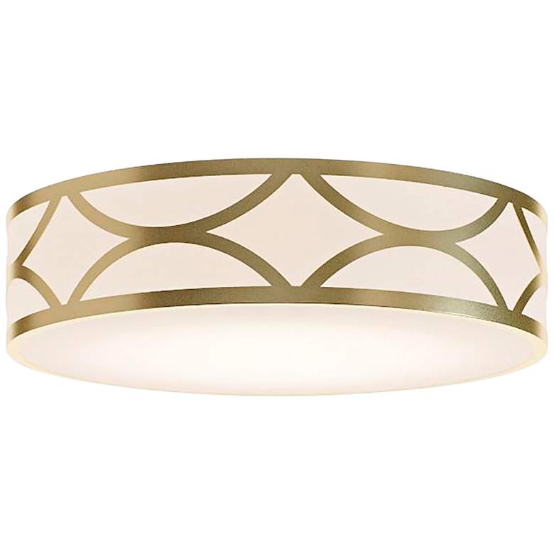Image 2 Lake 16" Wide Gold LED Flush Mount