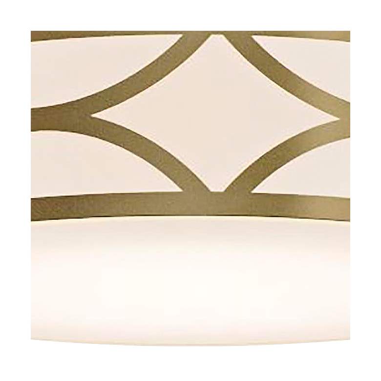 Image 3 Lake 16" Wide Gold LED Flush Mount more views