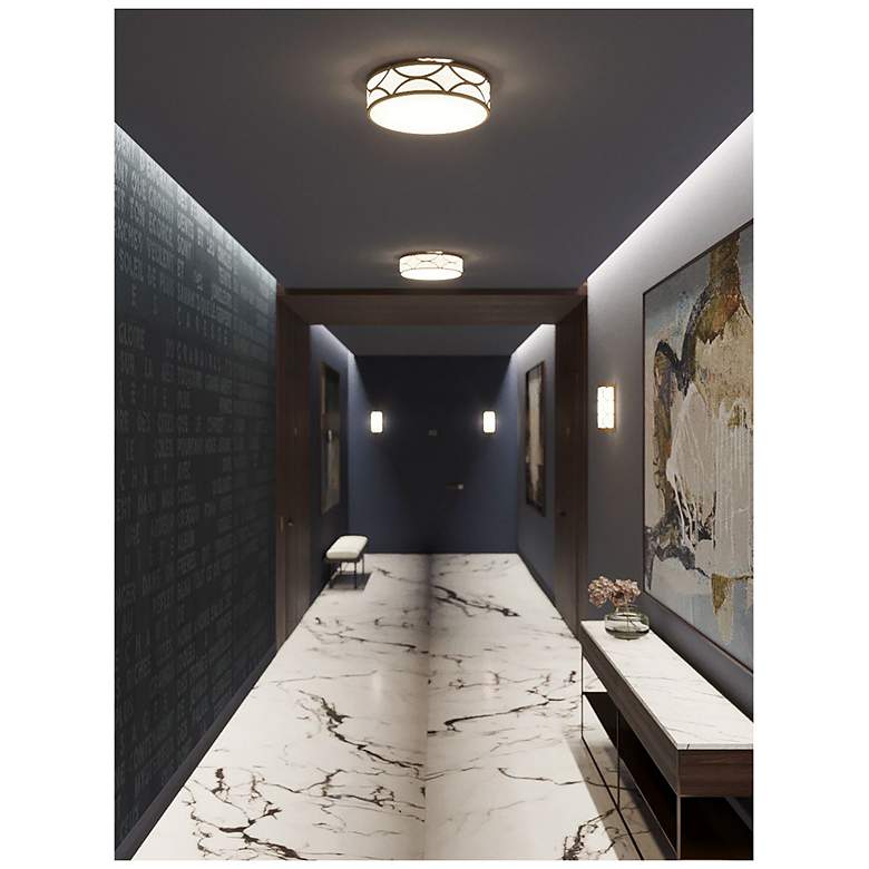 Image 4 Lake 16" Wide Gold LED Flush Mount more views