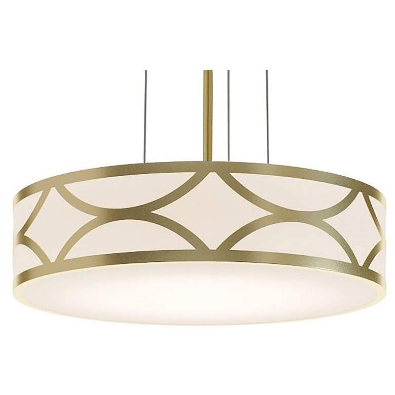Image 1 Lake 16" Wide Gold LED Pendant