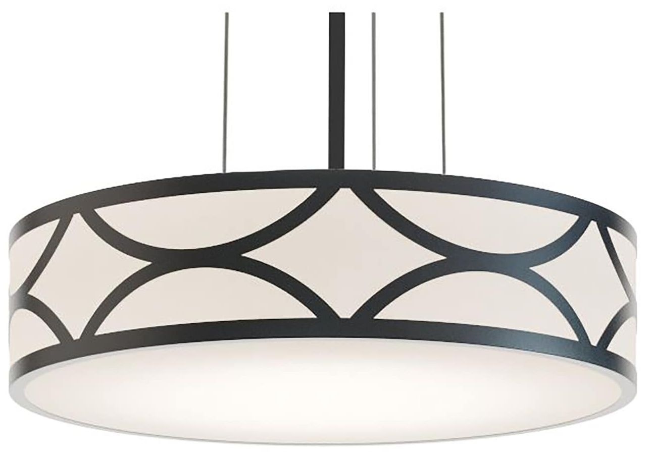 Lake 16" Wide Black LED Pendant - Made to Order