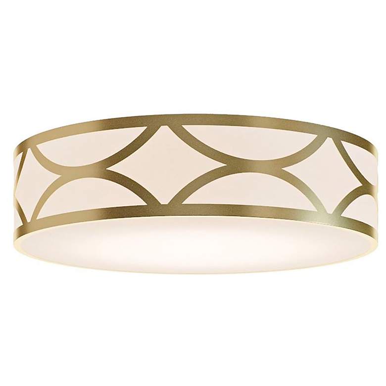 Image 1 Lake 20" Wide 3-Light Gold LED Flush Mount