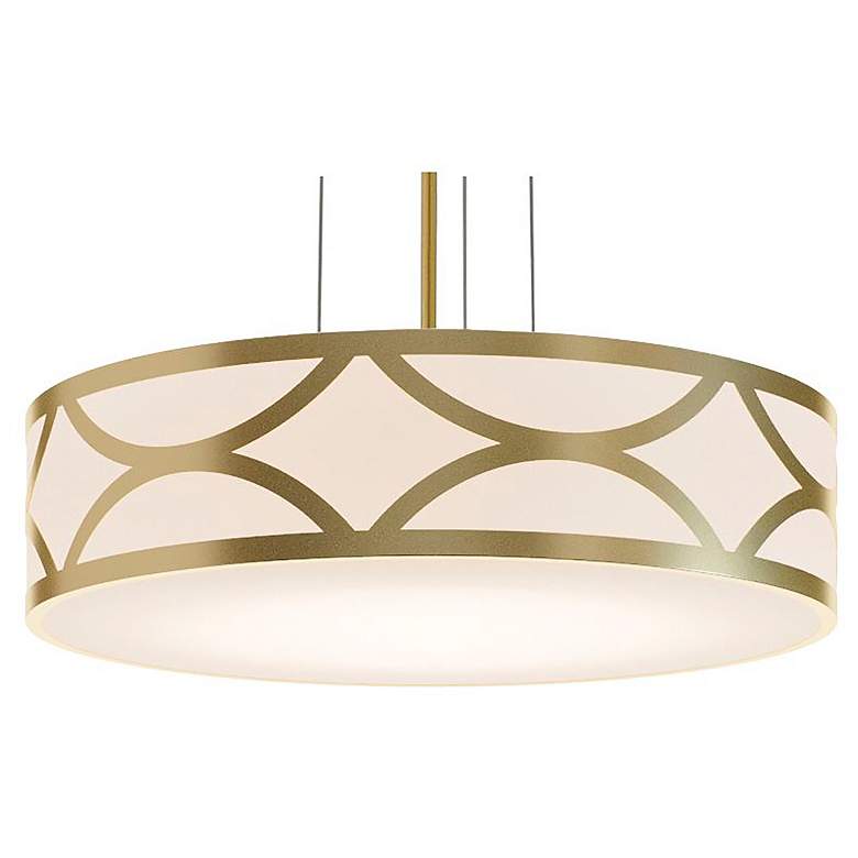 Image 1 Lake 20" Wide 3-Light Gold LED Pendant