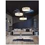 2_Lake 20" Wide Gold Drum LED Pendant Light more views