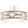 1_Lake 20" Wide Gold Drum Pendant Light