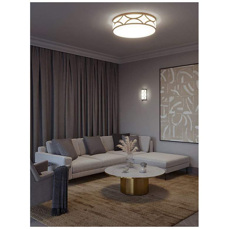 Image 2 Lake 20" Wide Gold LED Flush Mount more views