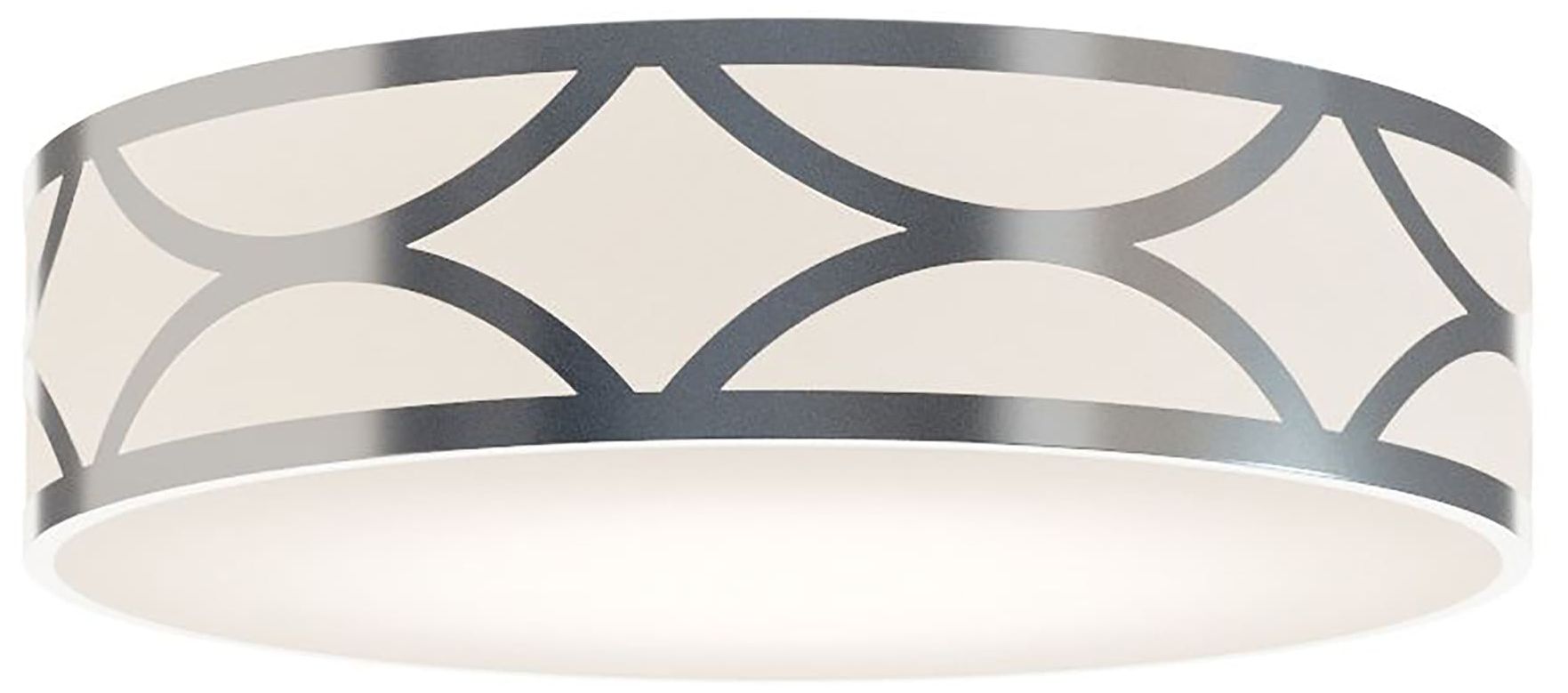 Image 2 Lake 20" Wide Painted Nickel LED Flush Mount