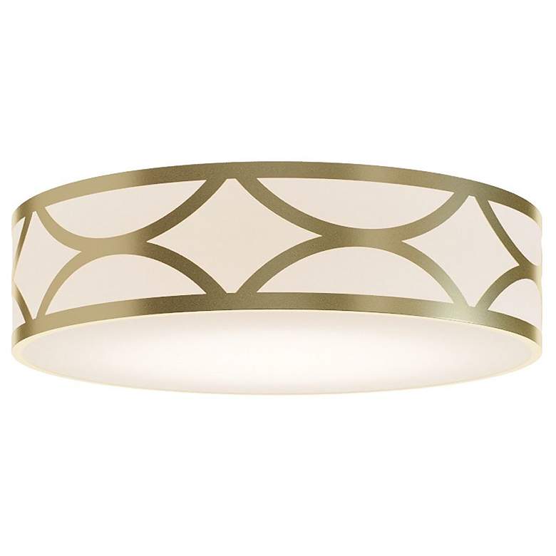 Image 1 Lake 24" Wide 3-Light Gold LED Flush Mount