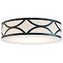 2_Lake 24" Wide Black Drum LED Ceiling Light