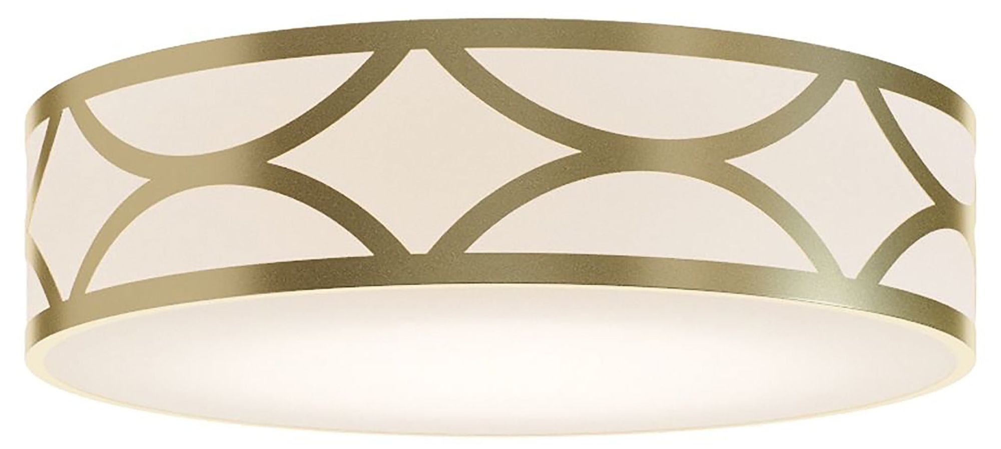 Lake 24" Wide Gold LED Flush Mount - Made to Order