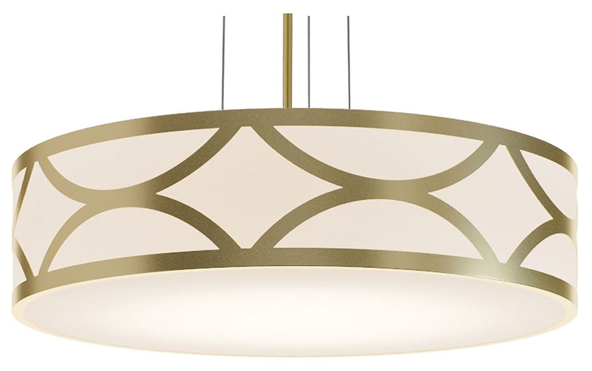 Lake 24" Wide Gold LED Pendant - Made to Order