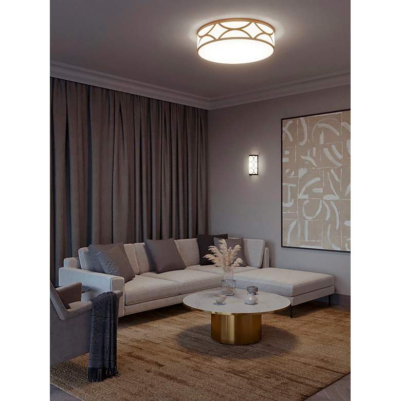 Image 2 Lake 30" Wide 4-Light Gold LED Flush Mount more views