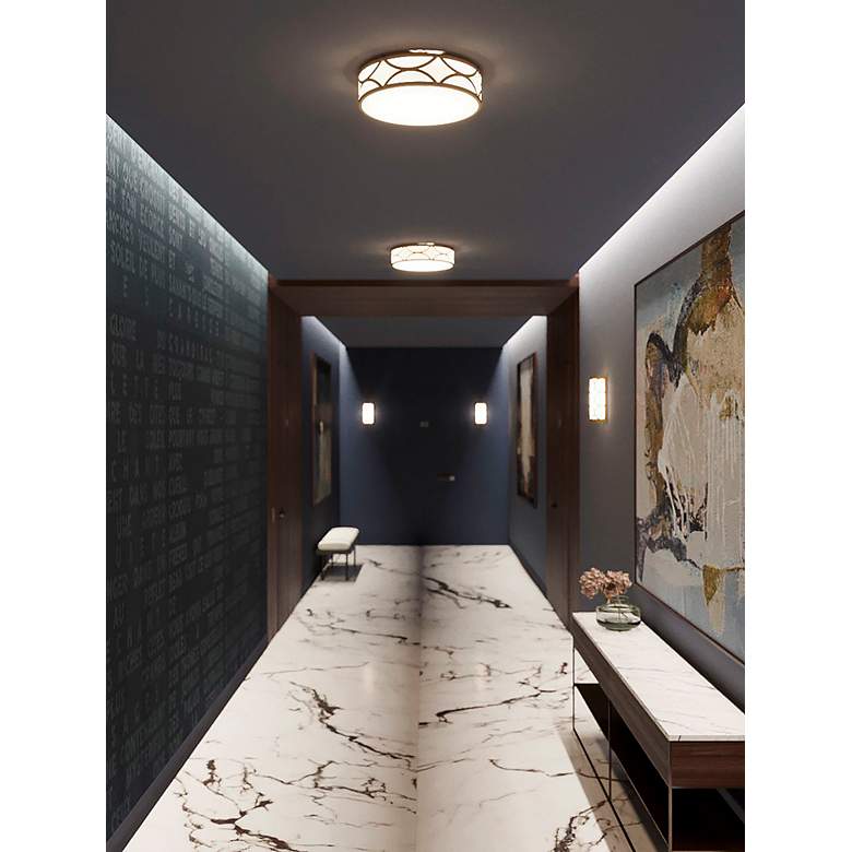 Image 3 Lake 30" Wide 4-Light Gold LED Flush Mount more views