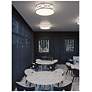 3_Lake 30" Wide 4-Light Painted Nickel LED Flush Mount more views